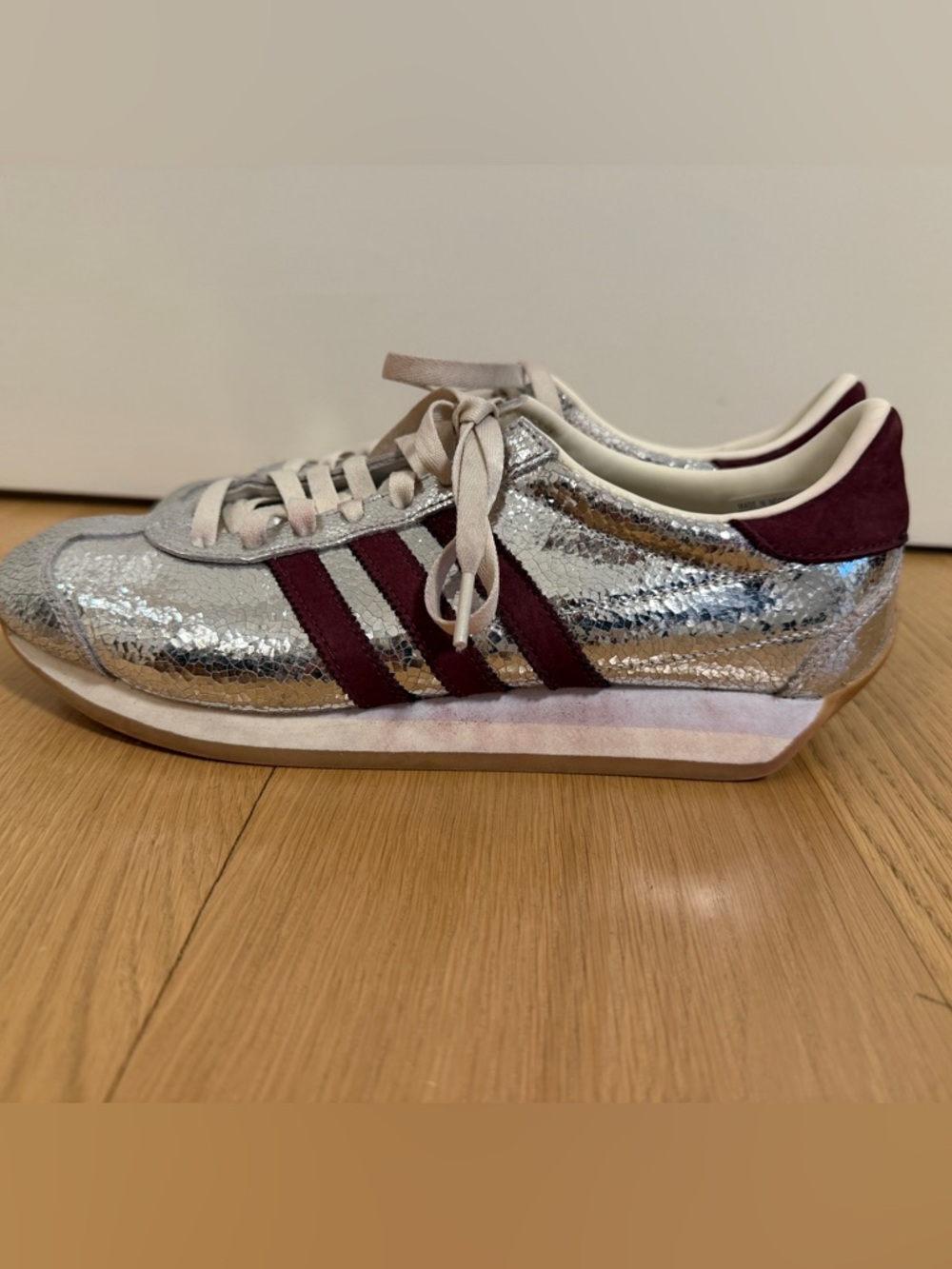 adidas Country OG W "Silver Metallic Maroon size US women’s 9 - Picture 6 of 9